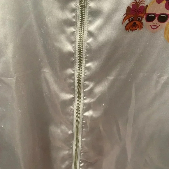 Jojo siwa silver metallic bomber jacket silver bobo from subscription box medium - Picture 4 of 11